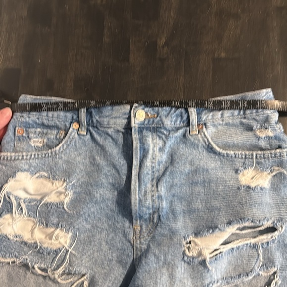 We the Free Denim Distressed Cut Off Jean Shorts Size 30 - Picture 5 of 7